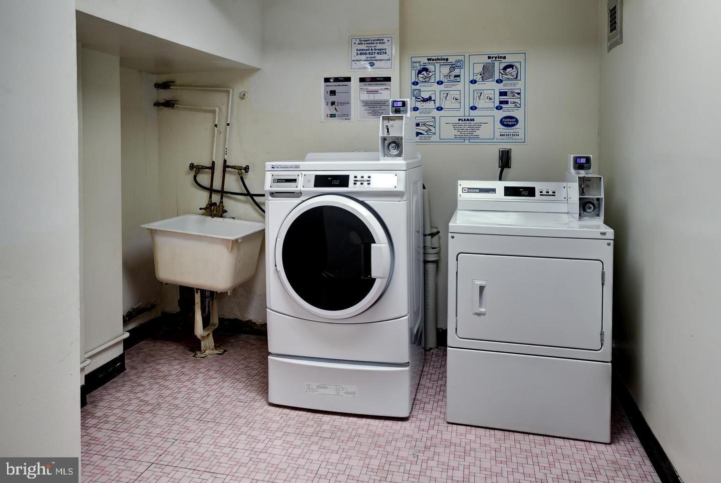 2401 H Street Northwest, Unit 307 Washington, DC 20037 - Photo 14 of 23 Laundry Center on every floor!