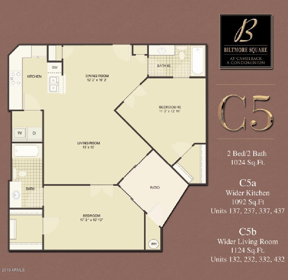 1701 East Colter Street, Unit 163 Phoenix, AZ 85016 - Photo 23 of 23 C5 Floorplan