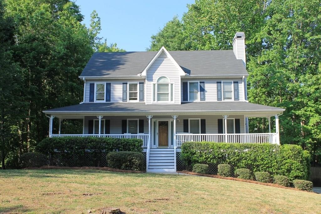 121 Dorset Lane Dallas, GA 30157 - Photo 1 of 1 CAPE COD ON CORNER LOT WITH ROCKING CHAIR FRONT PORCH FEATURES HARDWOOD FLOORS ON MAIN LEVEL, SIDE ENTRY GARAGE, HIGH EFFICIENCY AIR CLEANER AND BASEMENT WITH WORKSHOP