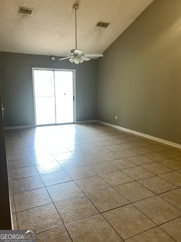 a view of a livingroom with a chandelier