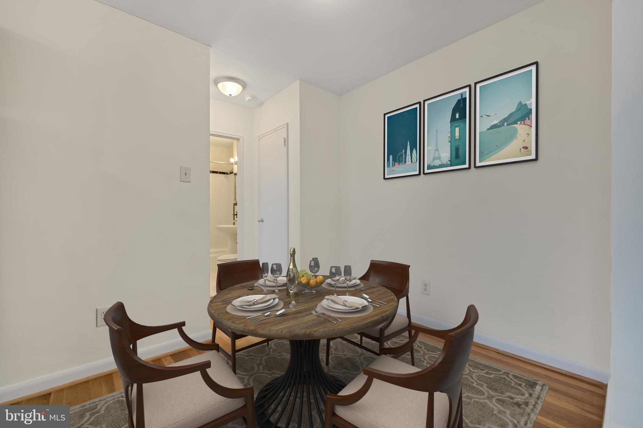 305 C Street Northeast, Unit 302 Washington, DC 20002 - Photo 6 of 26 Dining nook virtual staging