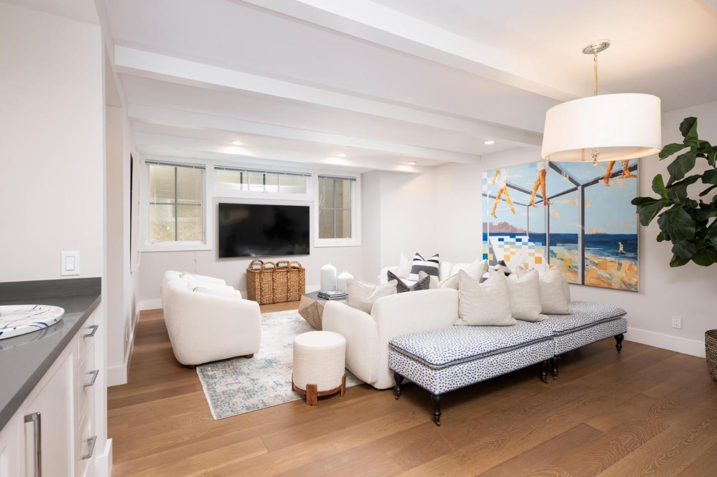 48 Middlegate Street Atherton, CA 94027 - Photo 18 of 27 a living room with furniture and a flat screen tv