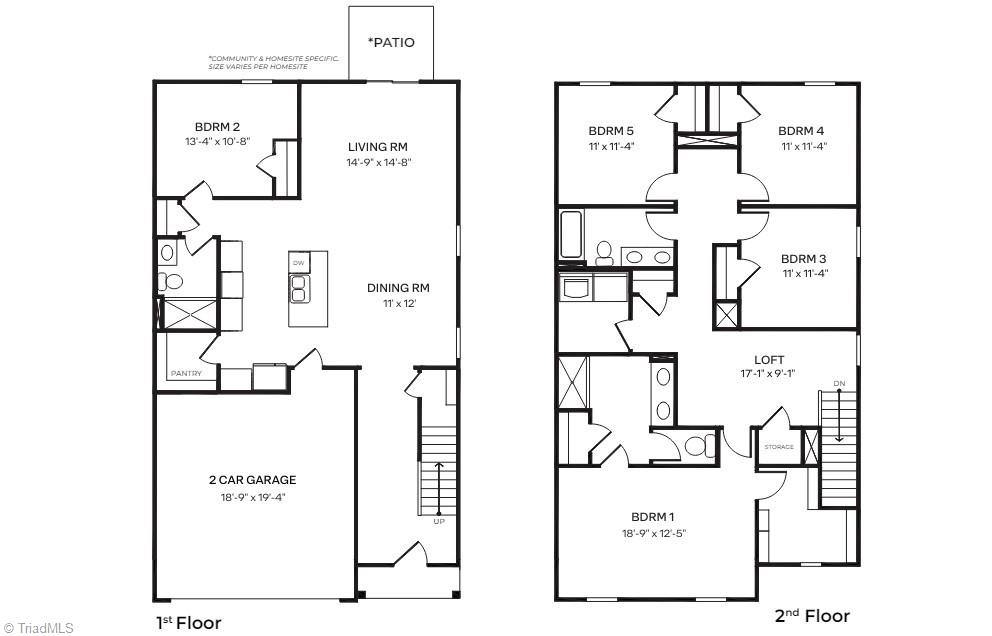 314 Owens Road Lexington, NC 27292 - Photo 18 of 18 The Robie Floorplan Layout