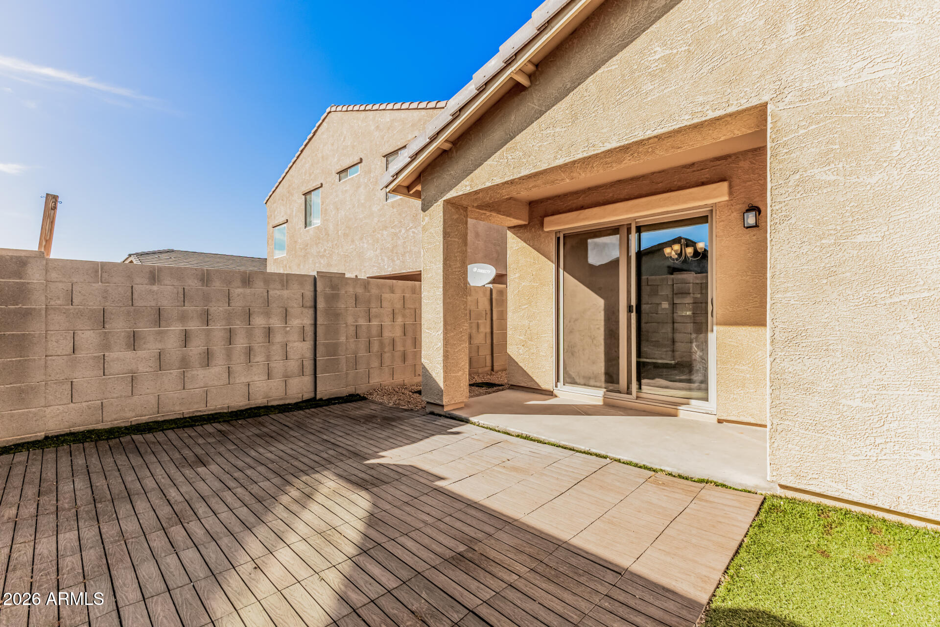1877 West Rd Agent Street Apache Junction, AZ 85120 - Photo 22 of 24 a view of a terrace with wooden floor and fence