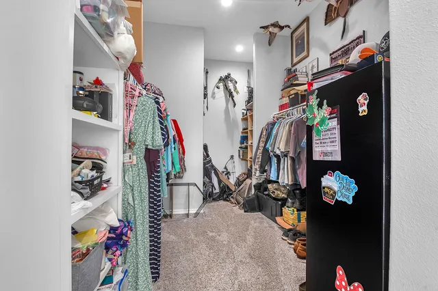 a view of a closet