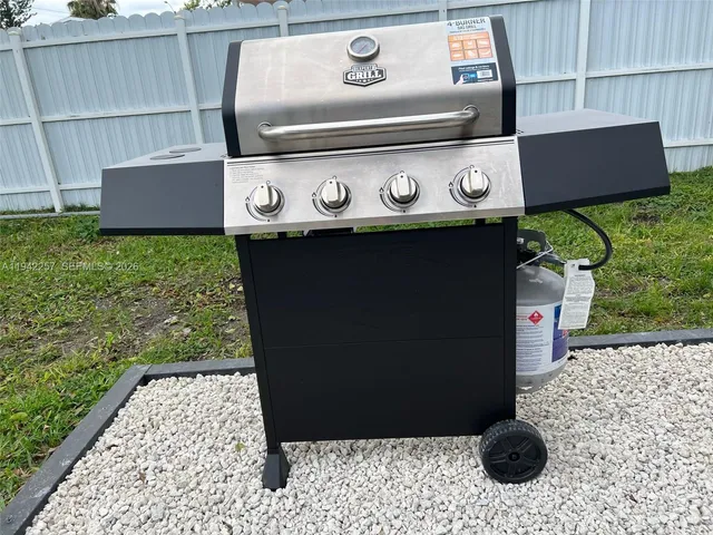 a view of barbeque area