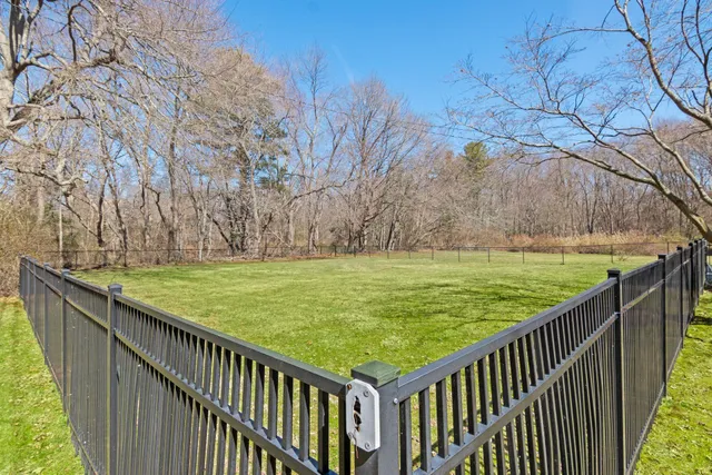 a view of swimming pool from a balcony