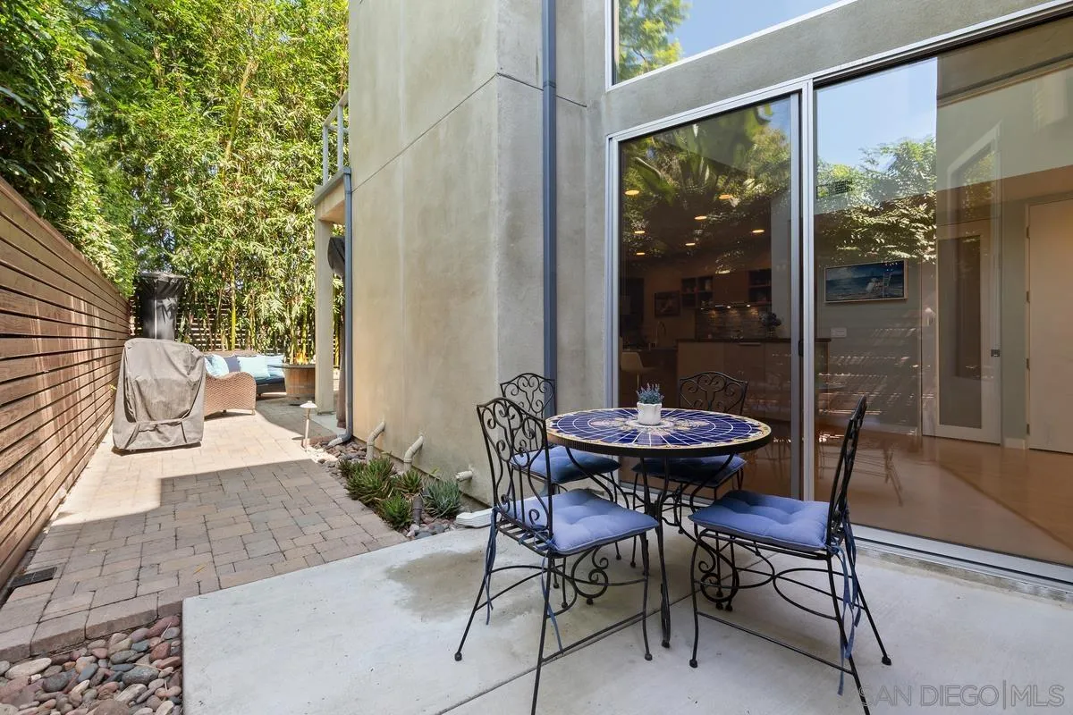 714 Bonair Way La Jolla, CA 92037 - Photo 22 of 36 a view of a patio in the backyard