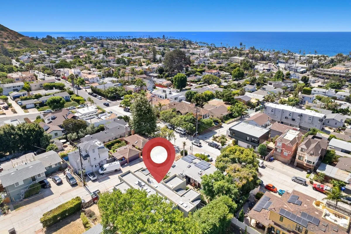 714 Bonair Way La Jolla, CA 92037 - Photo 4 of 36 an aerial view of residential houses with outdoor space and trees