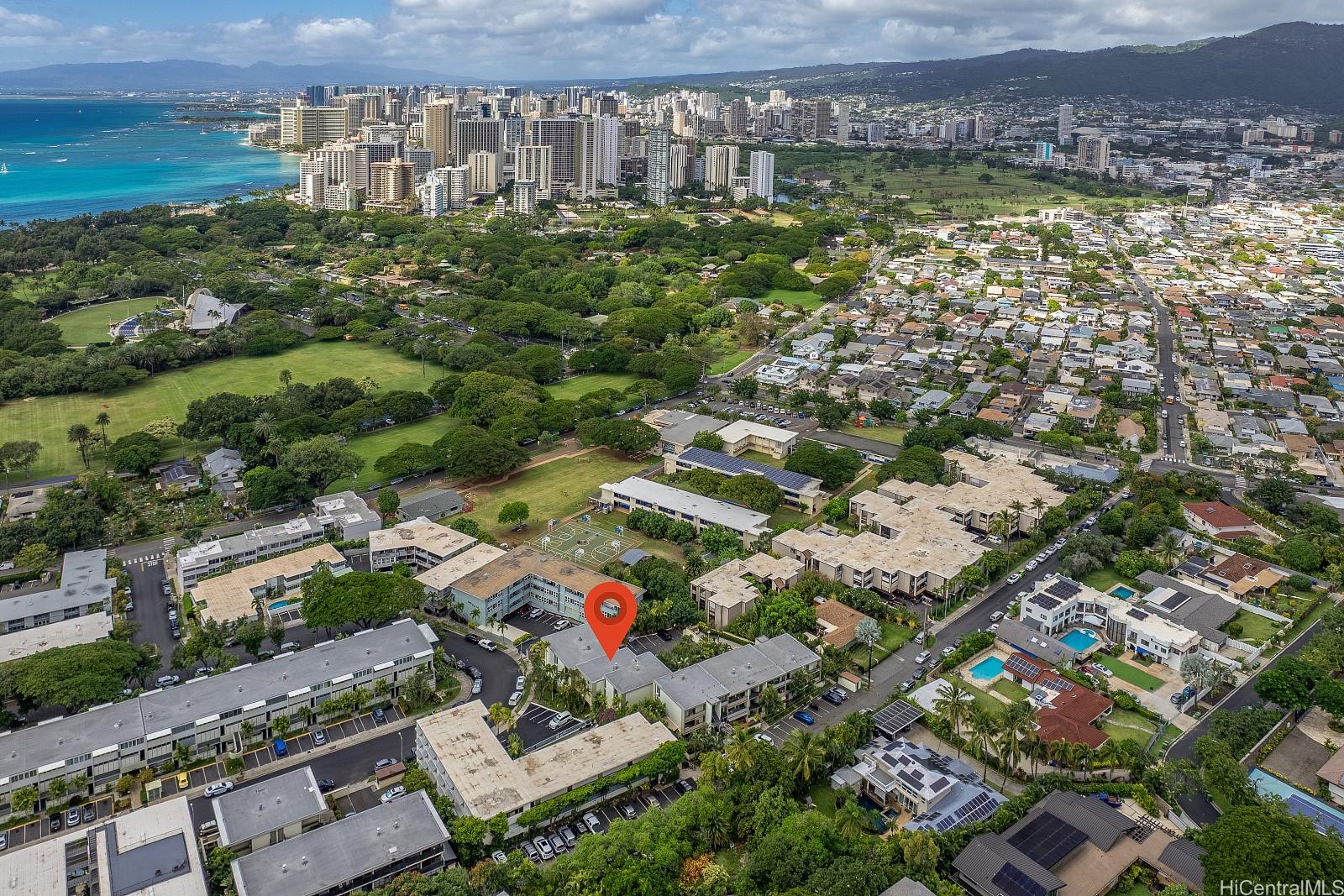 3103 Pualei Circle, Unit 203 Honolulu, HI 96815 - Photo 25 of 25 Rare to find a quiet neighborhood like this so close to Waikiki, bus lines, Kapahulu, Ala Moana, & all that downtown Honolulu has to offer.