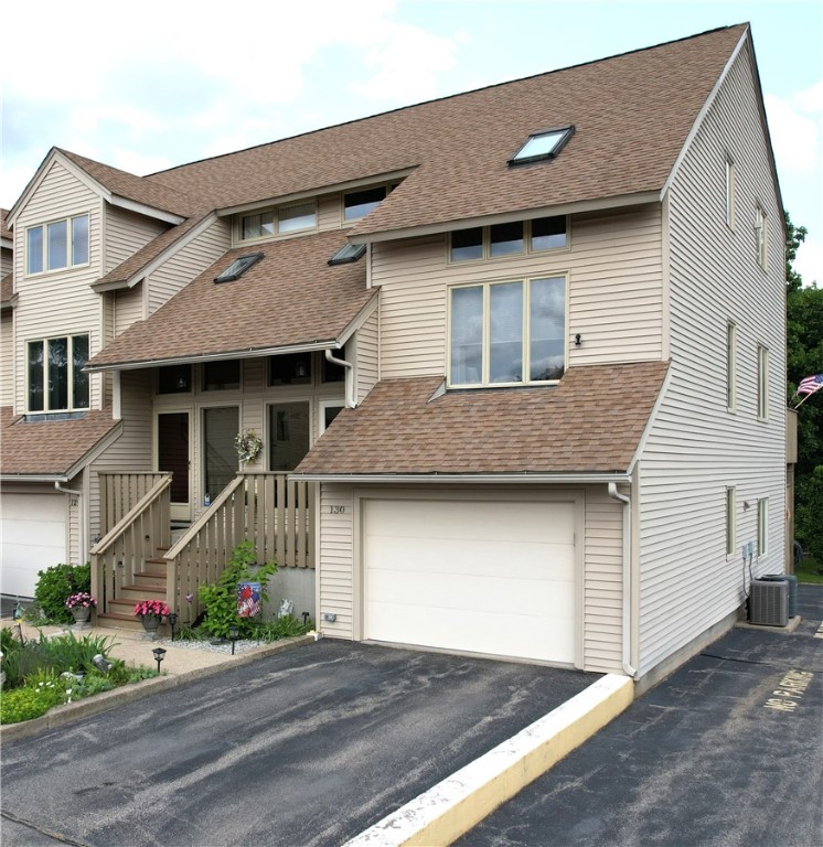 Welcome to #130! This stellar END UNIT offers privacy, parking in garage and out, and additional side windows affording more interior light! All the extras that come w/this 1800+ sf condo will beckon you to come visit! You won't be sorry you did. HURRY as this one won't last!