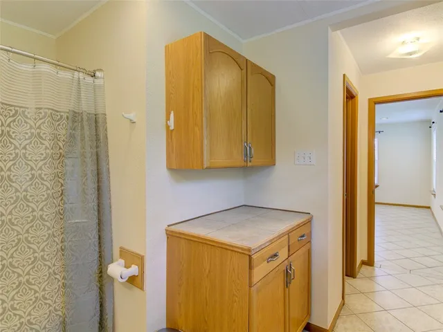 a house view with a garden space