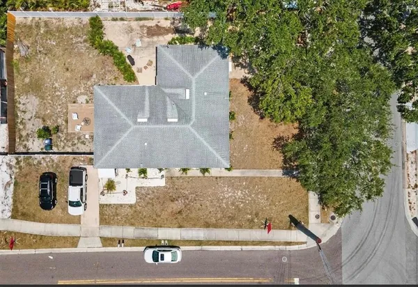 an aerial view of residential houses