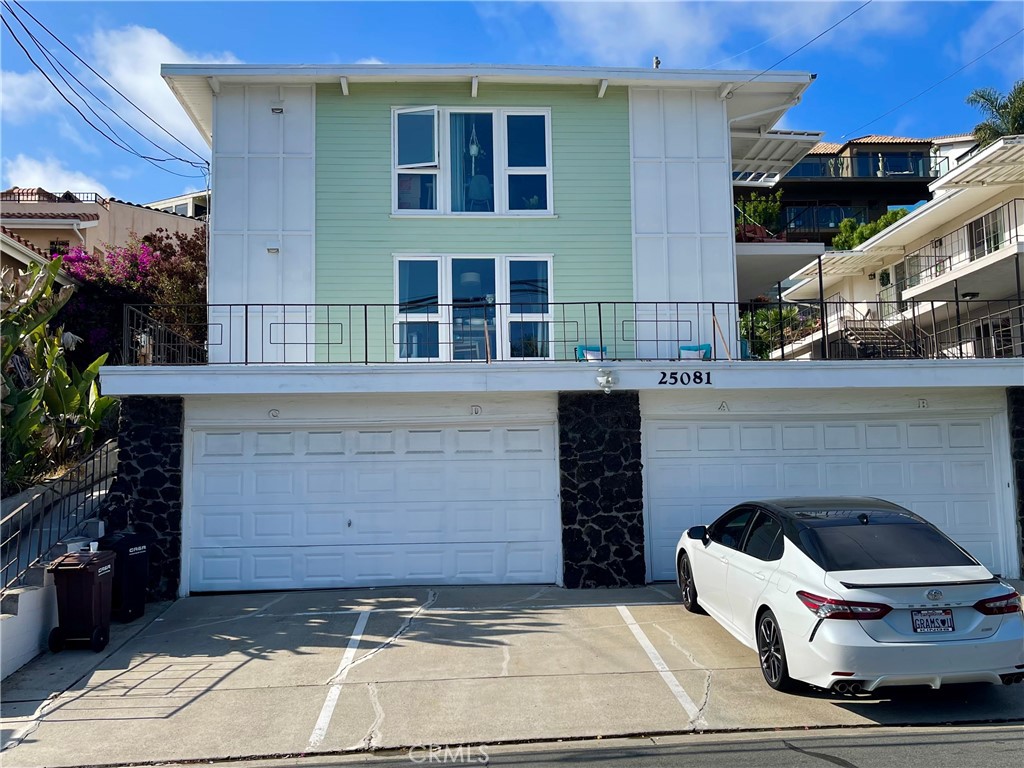 a front view of a house with windows