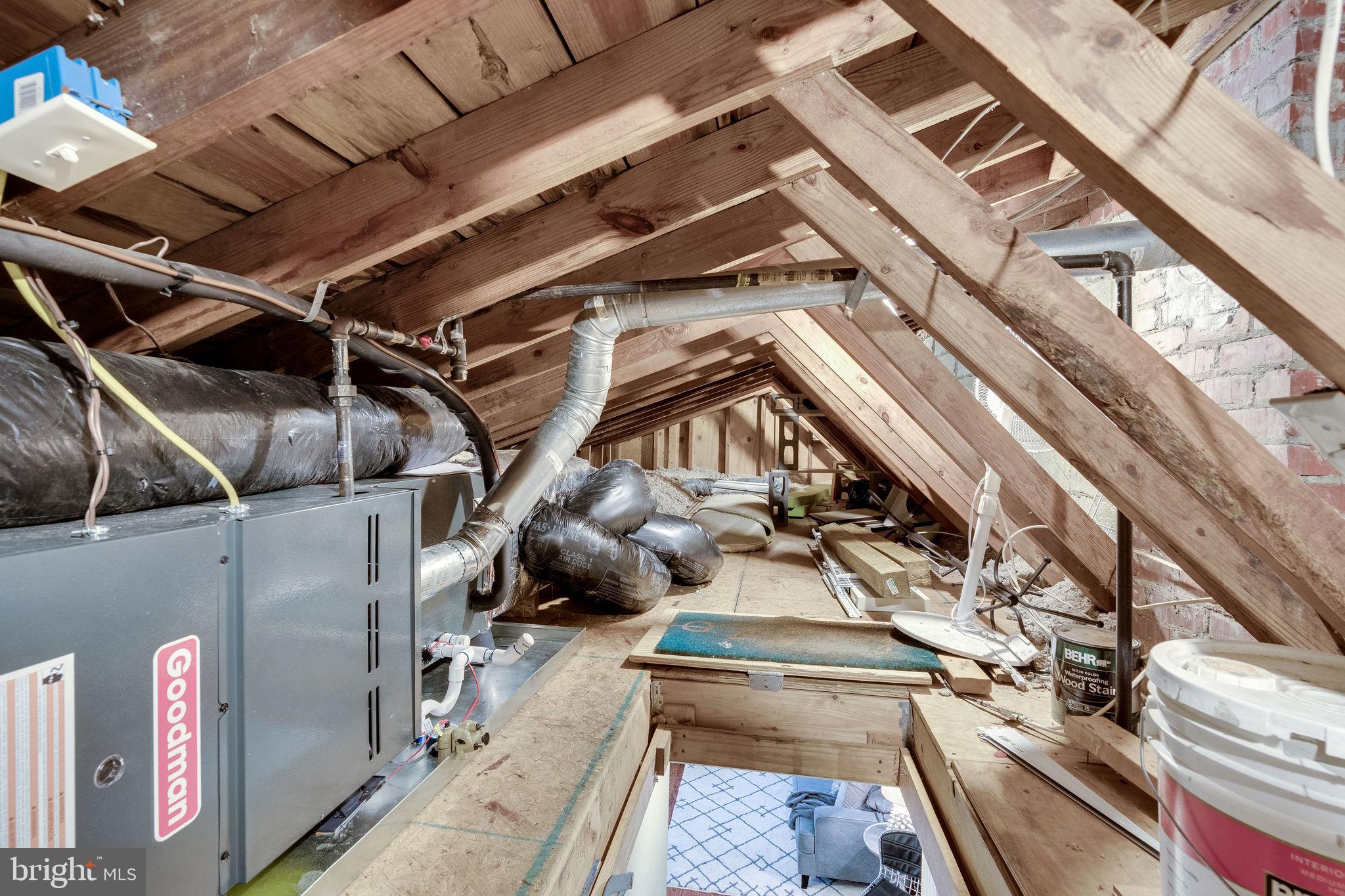 33 East Reed Avenue Alexandria, VA 22305 - Photo 23 of 43 Full Attic Available for Easy Storage