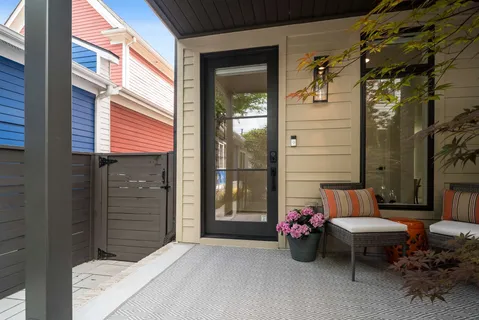a view of front door and porch