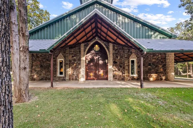 a view of outdoor space with deck and yard