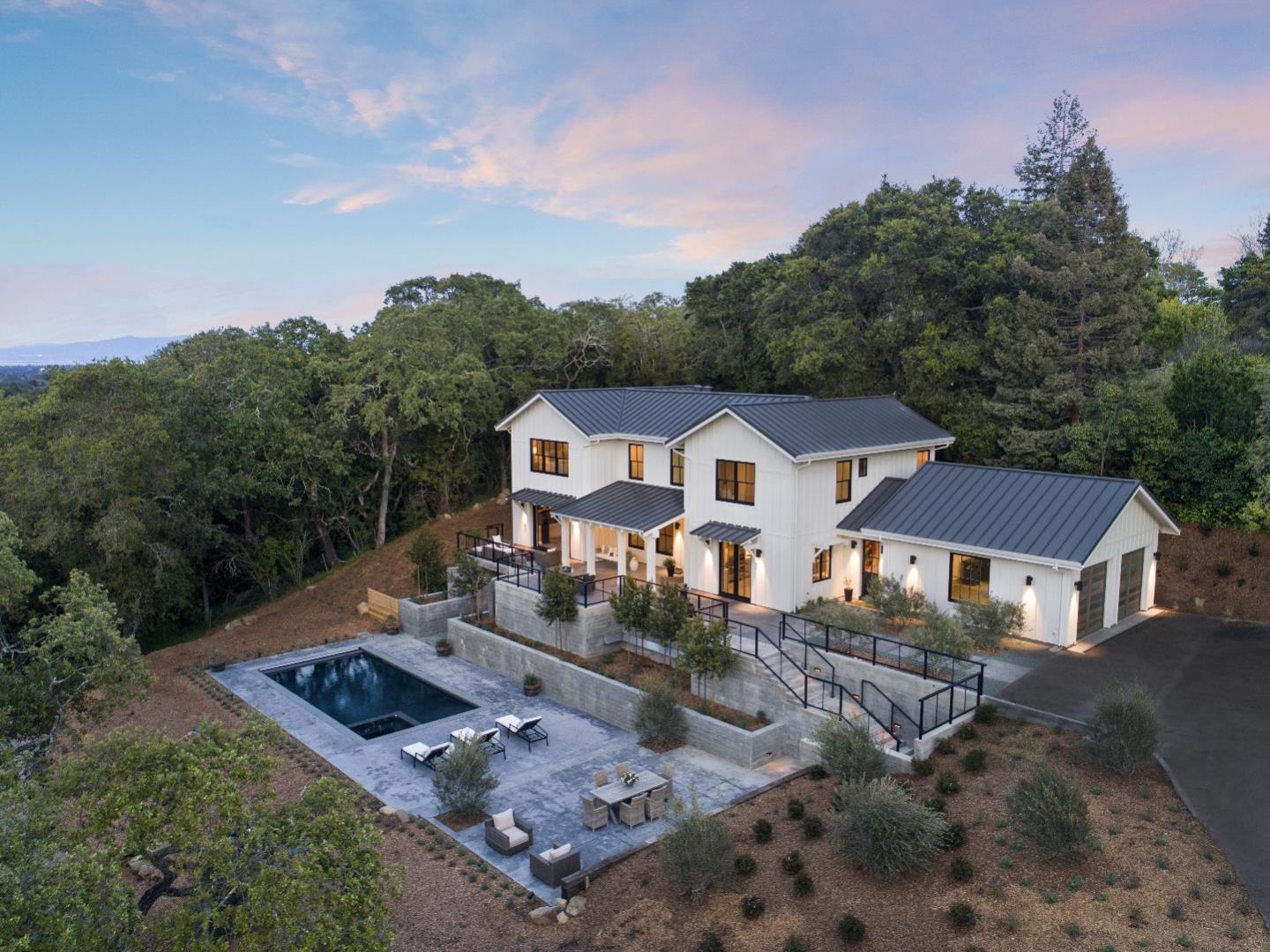 135 Dean Road Woodside, CA 94062 - Photo 3 of 31 an aerial view of a house