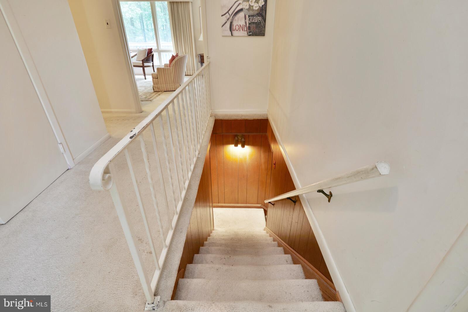8300 Kingsgate Road Potomac, MD 20854 - Photo 28 of 51 Lower Level Staircase of Foyer