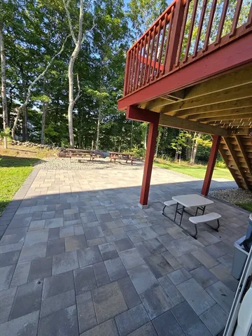 a view of a chairs in a yard