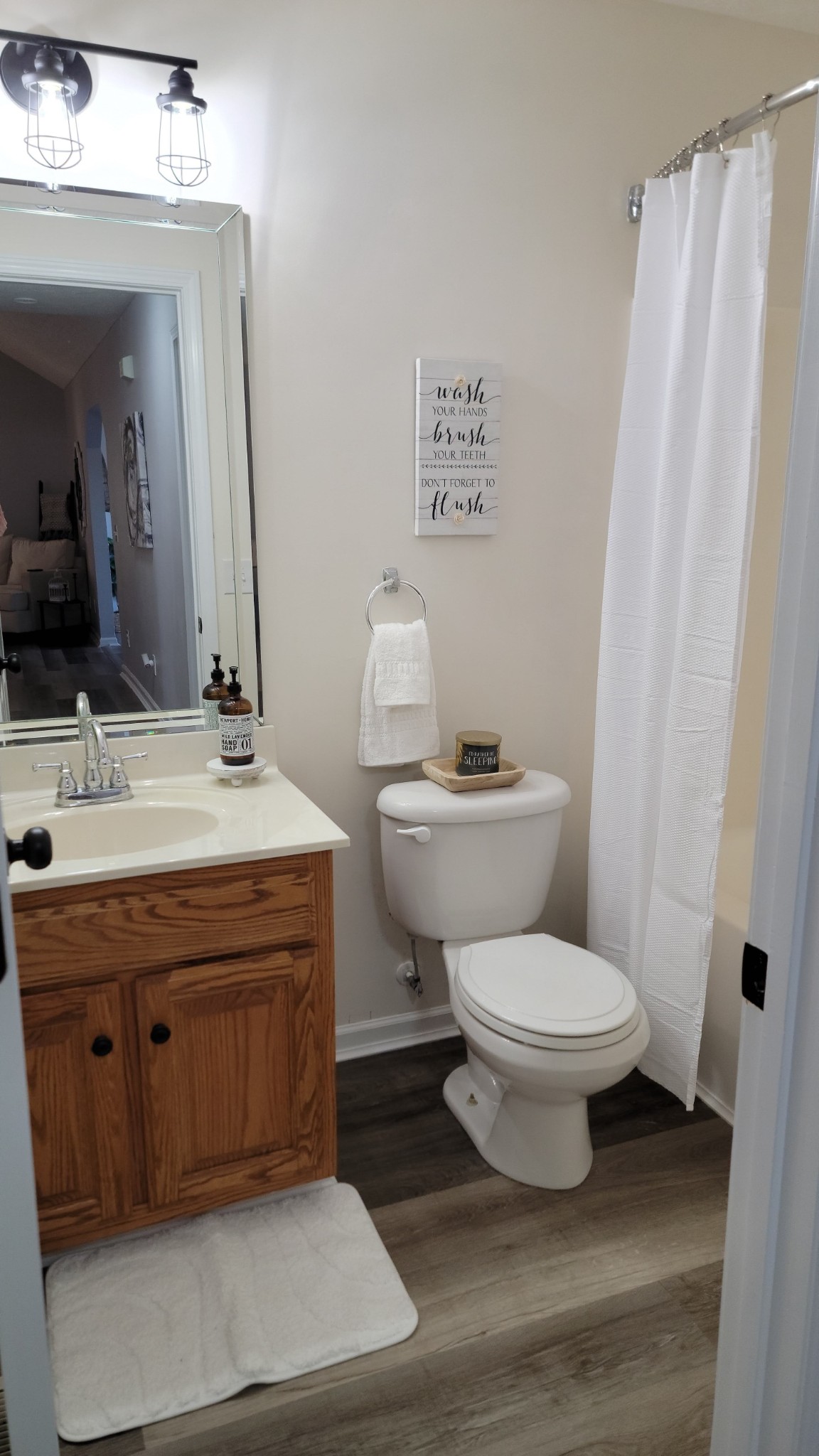 195 Rileys Bend Road Lynchburg, TN 37352 - Photo 9 of 32 a bathroom with a sink toilet and shower