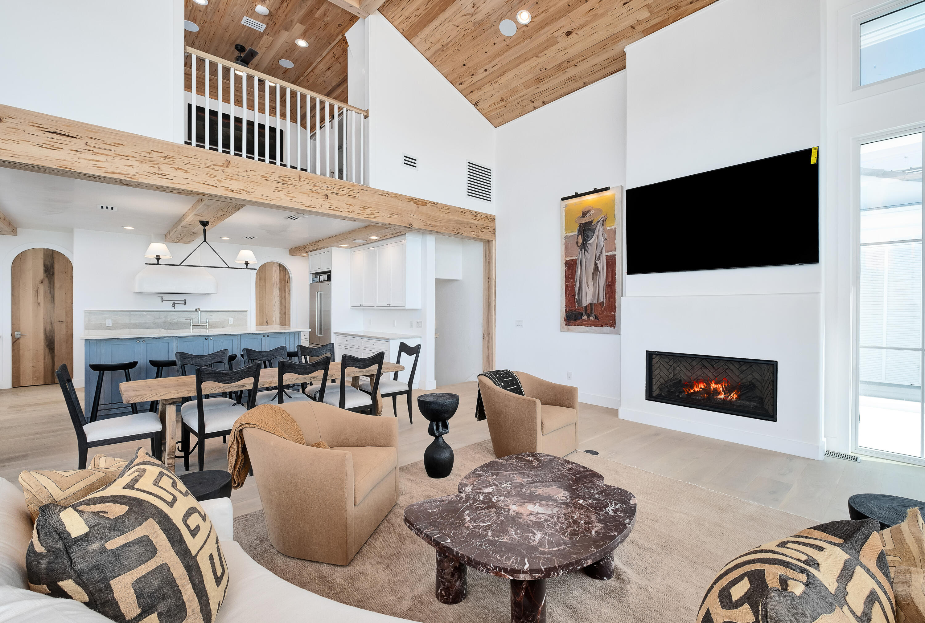 40 Jasmine Circle Santa Rosa Beach, FL 32459 - Photo 22 of 100 a living room with furniture and a fireplace