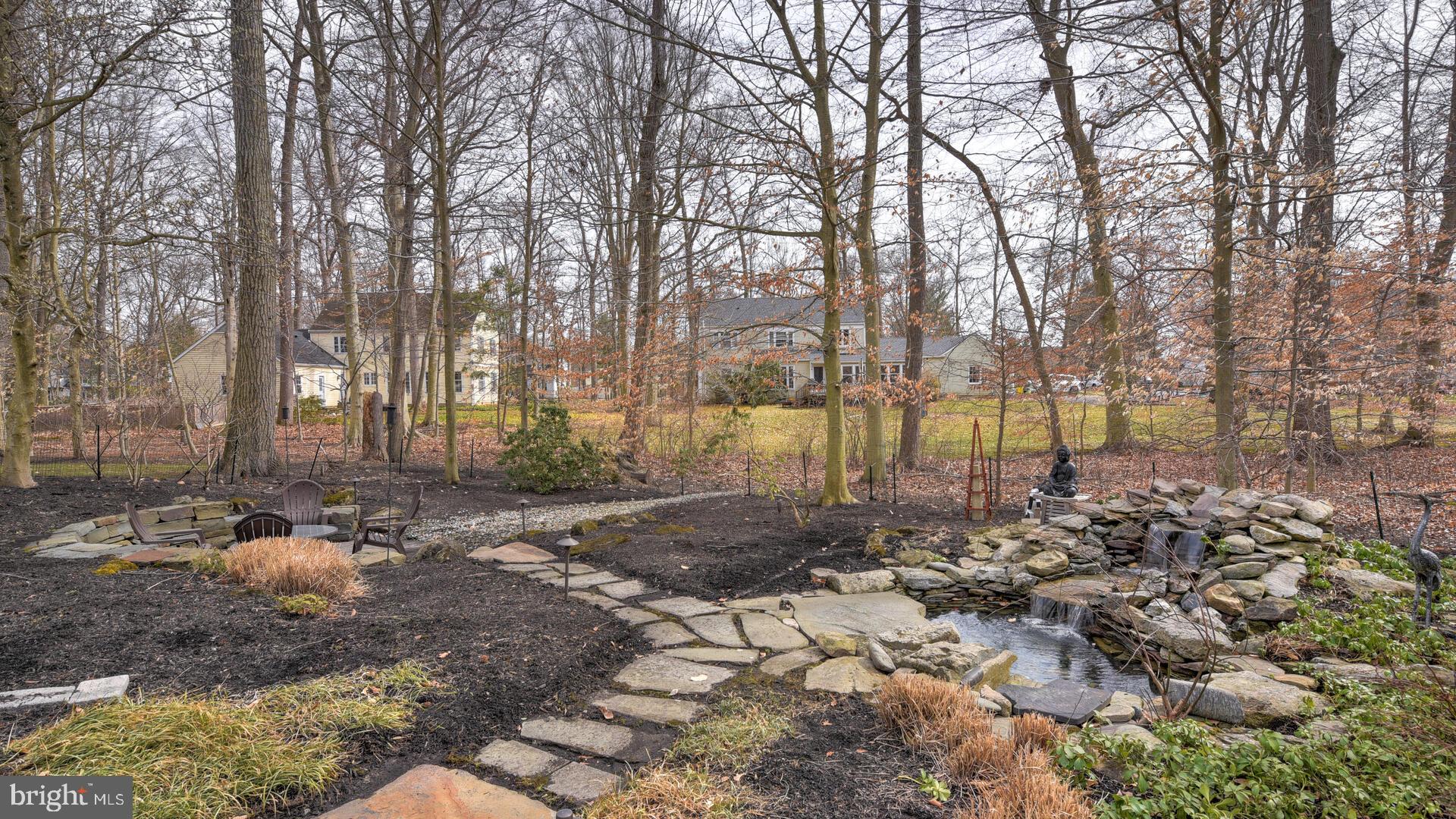 7 Forest Lane Princeton Junction, NJ 08550 - Photo 56 of 74 Pond with Waterfall Feature