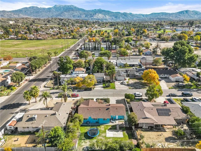 a view of city and mountain