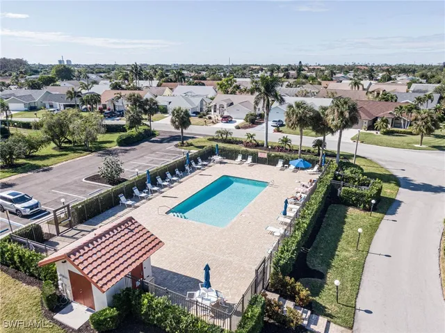 an aerial view of a city with lots of residential buildings
