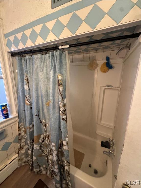 824 North 5th Street Allentown, PA 18102 - Photo 29 of 48 a bathroom with a shower and a tub