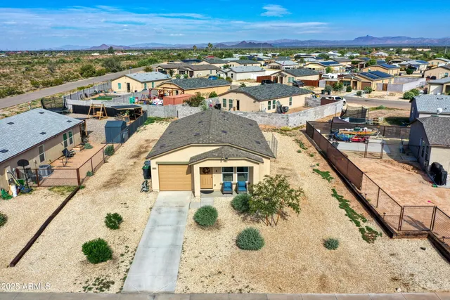 an aerial view of a city