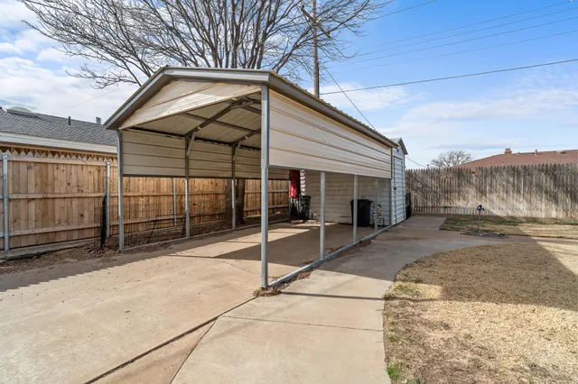 a backyard of a house