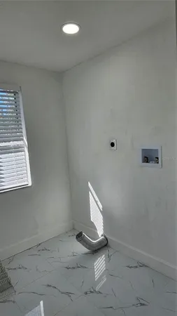 a view of backyard of house