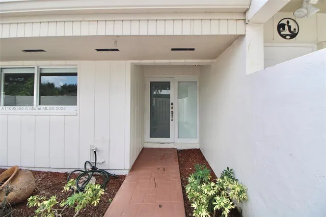 a view of a entrance