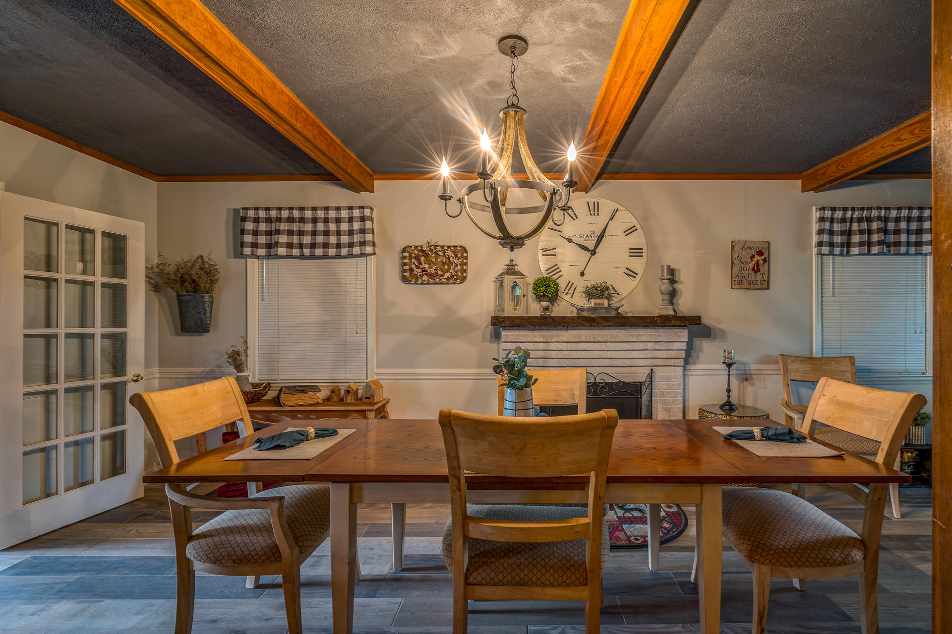 1672 Blankenship Road Goodview, VA 24095 - Photo 11 of 39 a view of a dining room with furniture and wooden floor