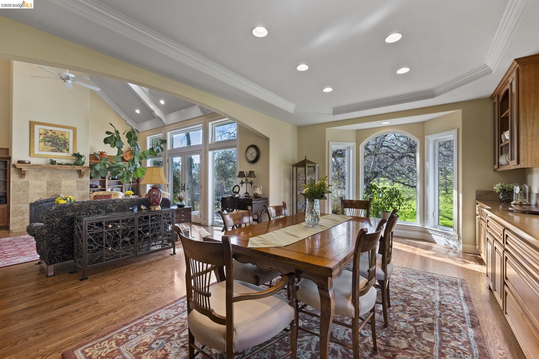 18558 Olov Road Sonora, CA 95370 - Photo 12 of 45 a view of a dining room with furniture window and outside view