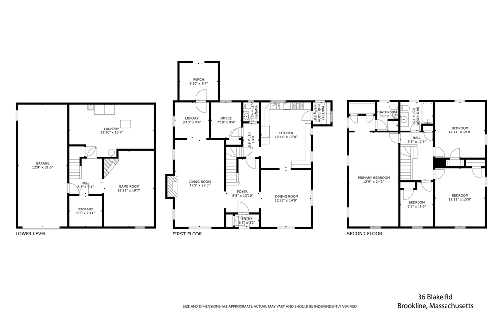36 Blake Road Brookline, MA 02445 - Photo 34 of 34 a black and white photo of a living room