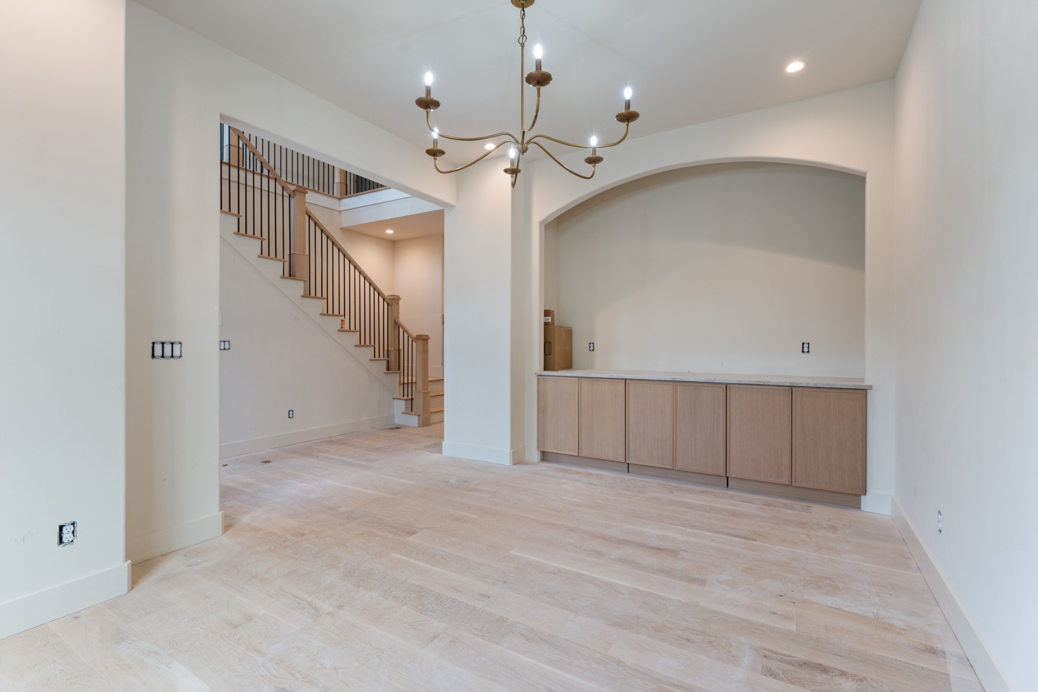 7678 Sawyer Brown Road Nashville, TN 37209 - Photo 9 of 77 wooden floor in an empty room with a mirror