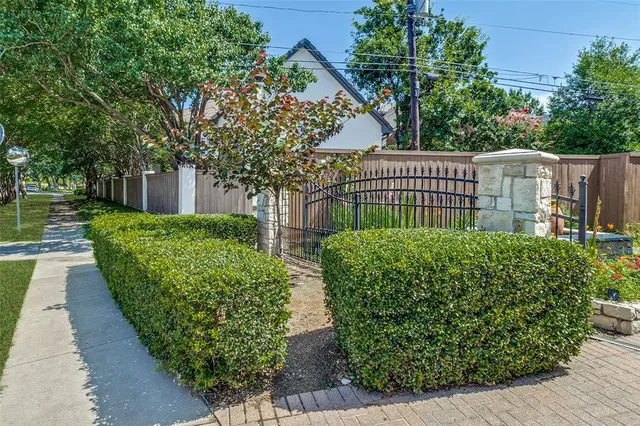 a view of a house with a garden
