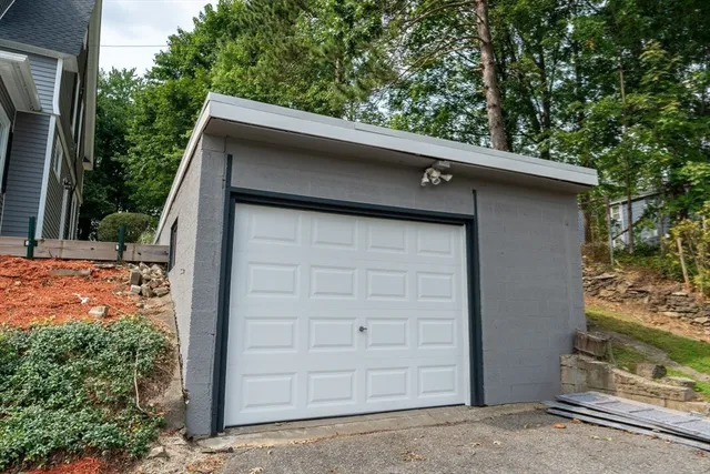 a backyard of a house