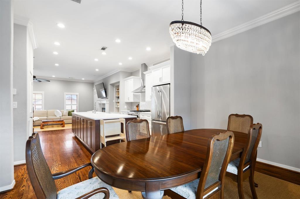 4323 Gilbert Avenue, Unit 4 Dallas, TX 75219 - Photo 24 of 40 a view of a dining room with furniture