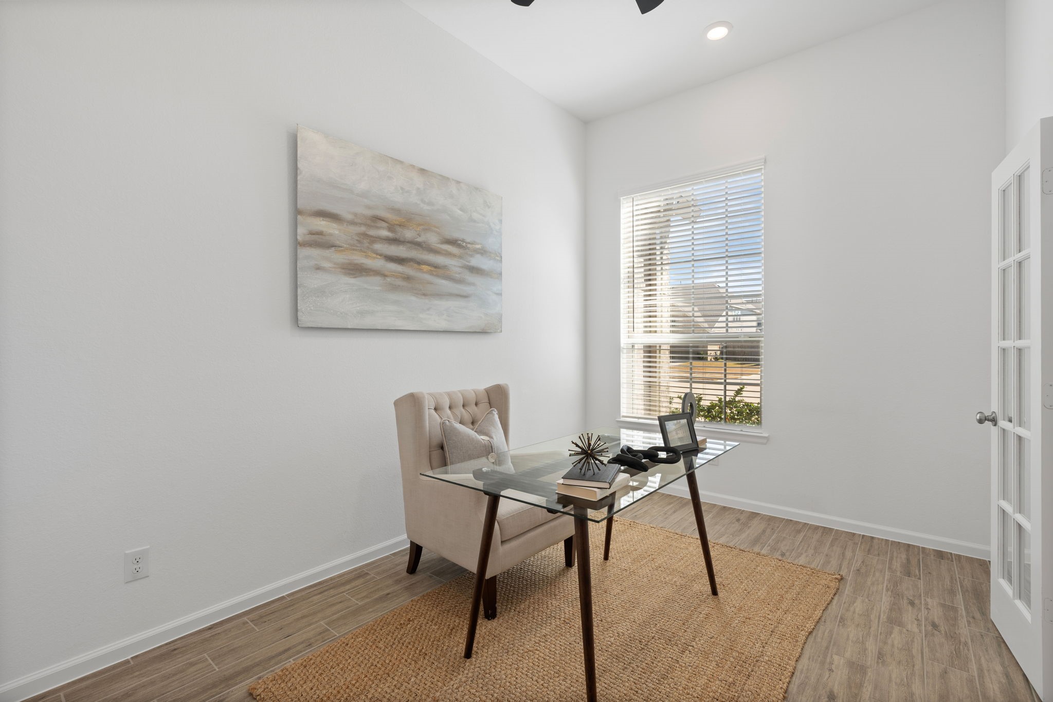 3612 Paloma Fls Lane Rosenberg, TX 77469 - Photo 9 of 49 a workspace with wooden floor and a window