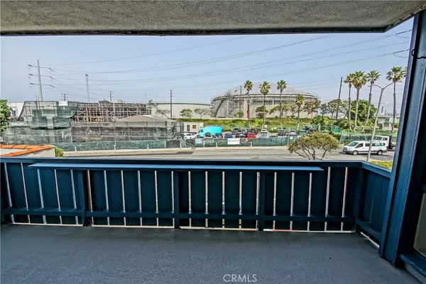 a view of a balcony