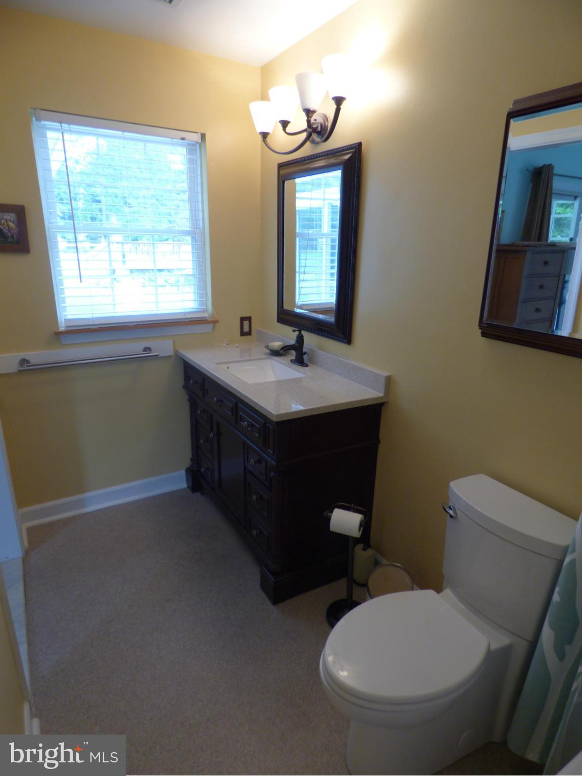 105 Myers Road Chestertown, MD 21620 - Photo 18 of 30 a bathroom with a toilet sink and mirror