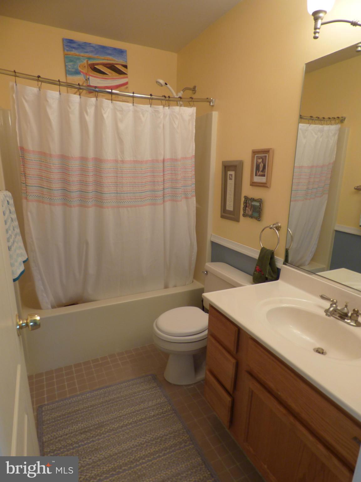 105 Myers Road Chestertown, MD 21620 - Photo 20 of 30 a bathroom with a sink a toilet and shower curtain
