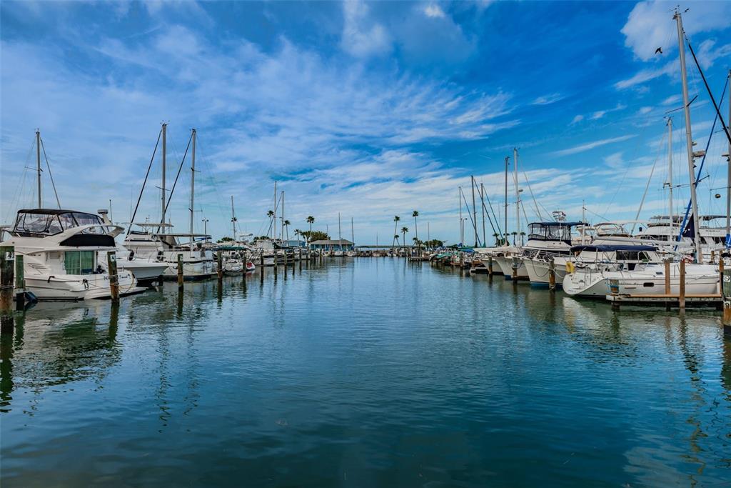 2476 Coronado Way Dunedin, FL 34698 - Photo 75 of 81 a view of water with boats and trees in the background