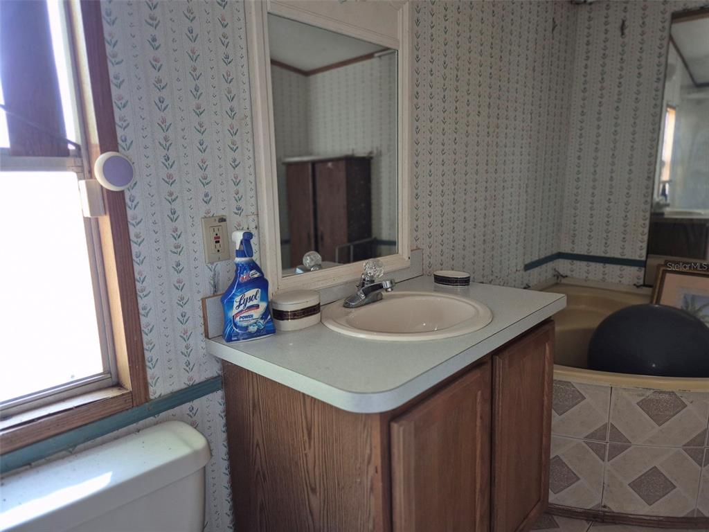 11651 Northeast 73rd Lane Bronson, FL 32621 - Photo 39 of 39 a bathroom with a sink and a mirror