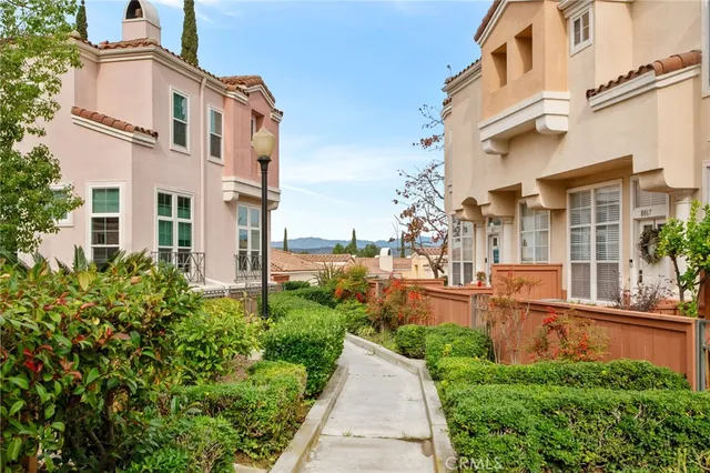 front view of a building with a yard