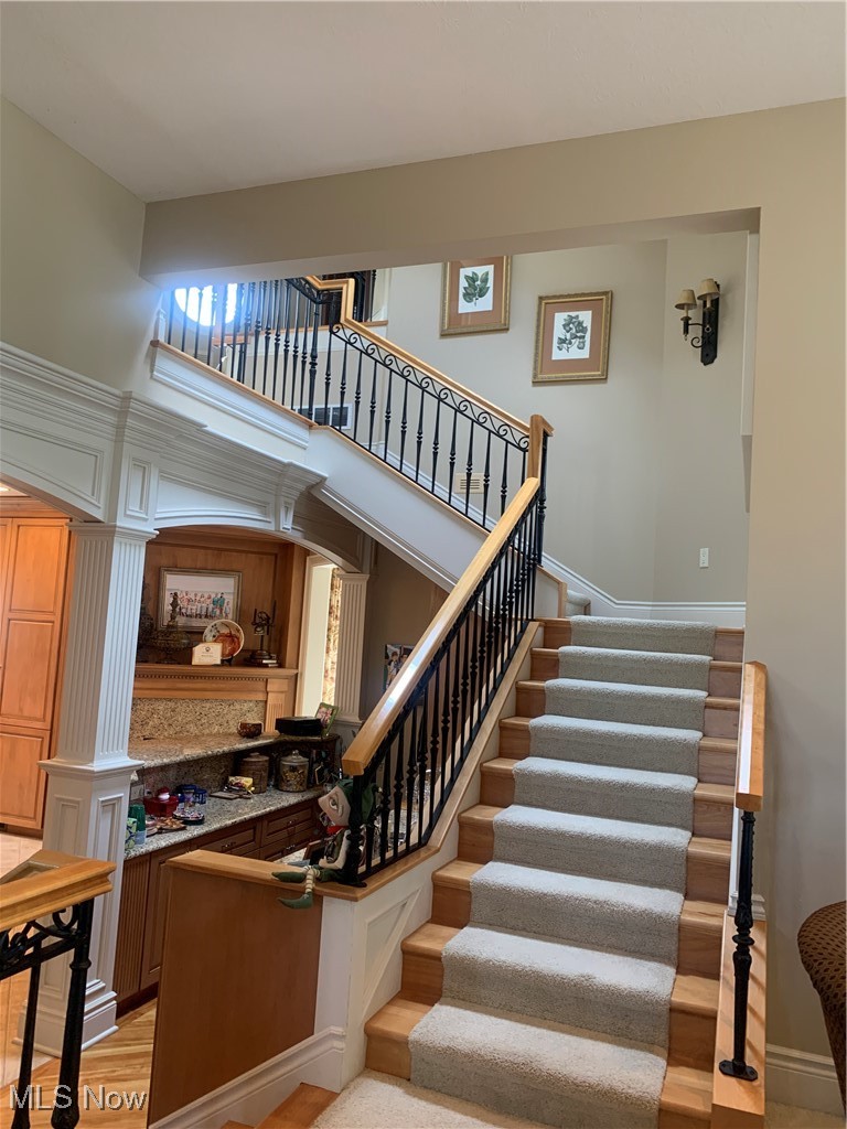 939 Cedar Point Road Sandusky, OH 44870 - Photo 24 of 50 Stairway leading to the Upper Level