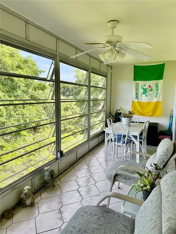 a outdoor view with a sitting space